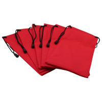 Чехлы для очков полиэстер красные (20 штук)