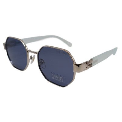 Женские поляризационные солнцезащитные очки ММ 14106 сталь-голубые Женские поляризационные солнцезащитные очки ММ 14106 сталь-голубые