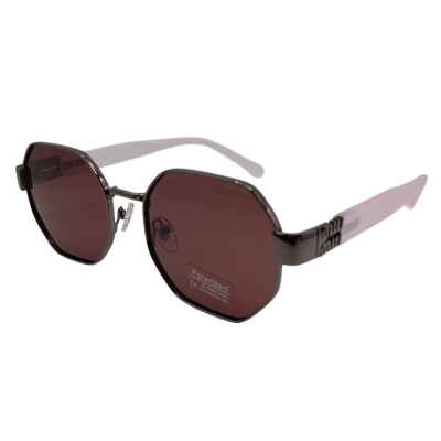 Женские поляризационные солнцезащитные очки ММ 14106 сталь-розовые Женские поляризационные солнцезащитные очки ММ 14106 сталь-розовые