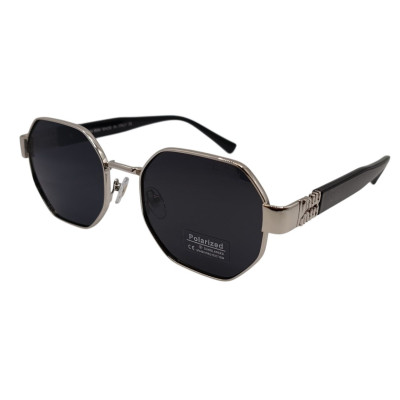 Женские поляризационные солнцезащитные очки ММ 14106 сталь-черные Женские поляризационные солнцезащитные очки ММ 14106 сталь-черные