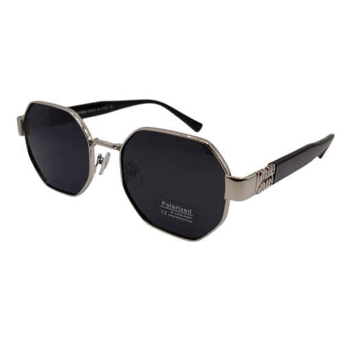 Женские поляризационные солнцезащитные очки ММ 14106 сталь-черные