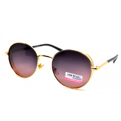 Солнцезащитные очки VAN REGAL 8029 золото-серые